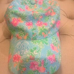 Disney x Lilly Pulitzer Blue and Pink Cap